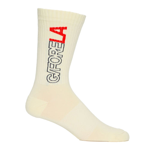 LA Ribbed Crew Socks Poppy