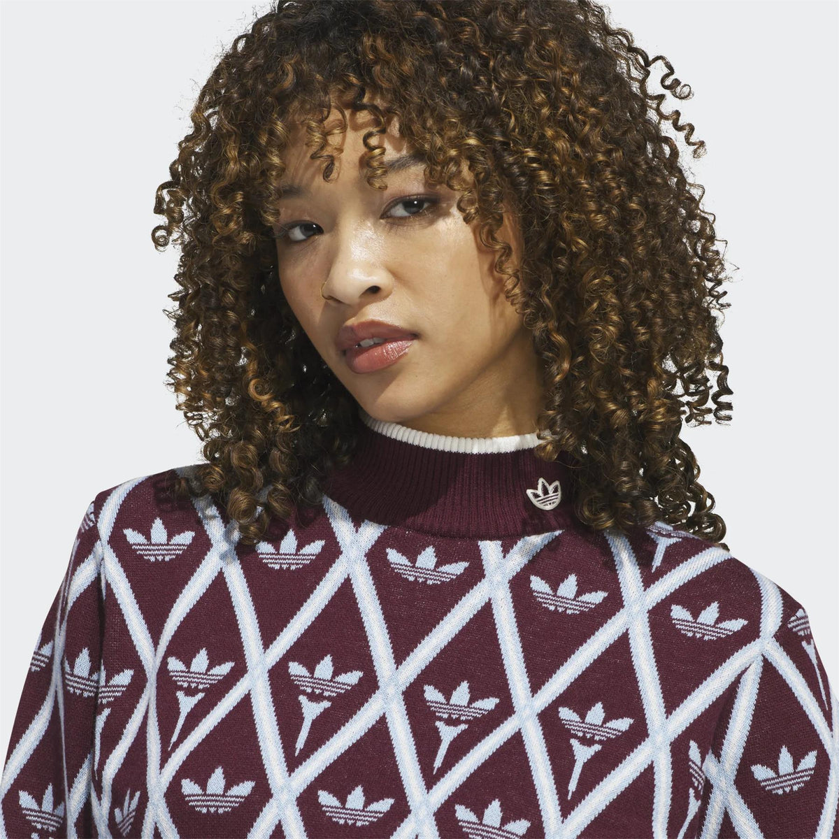 Originals Trefoil Turtleneck Maroon