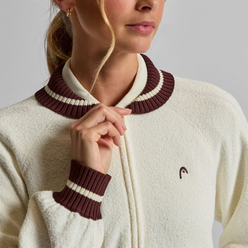 Knit Raglan Jacket Cream