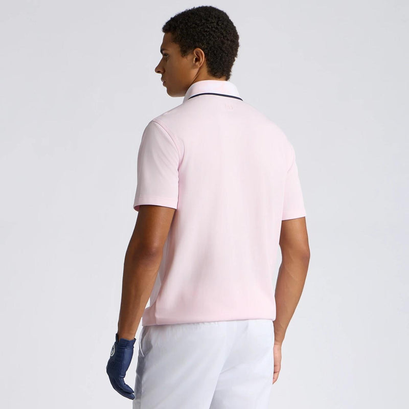 Camo Collar Performance Pique Polo Blush/Snow