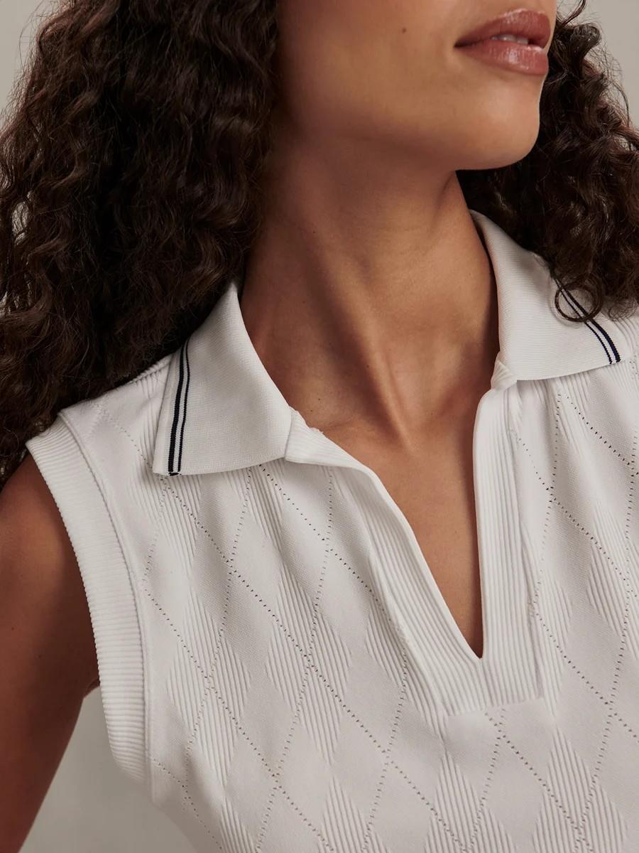 Marit Seamless SL Polo White