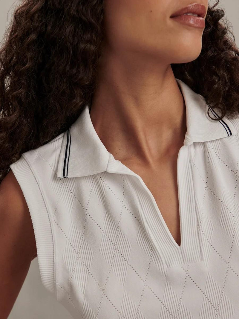 Marit Seamless SL Polo White