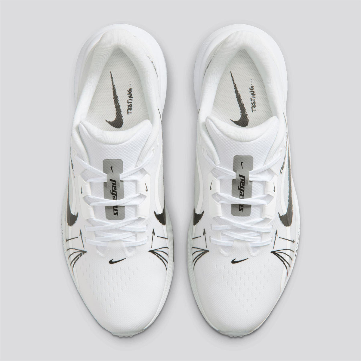Nike Pegasus 1 Spiked Blueprint Spiked Golf Shoes - wet rubber heel traction detail