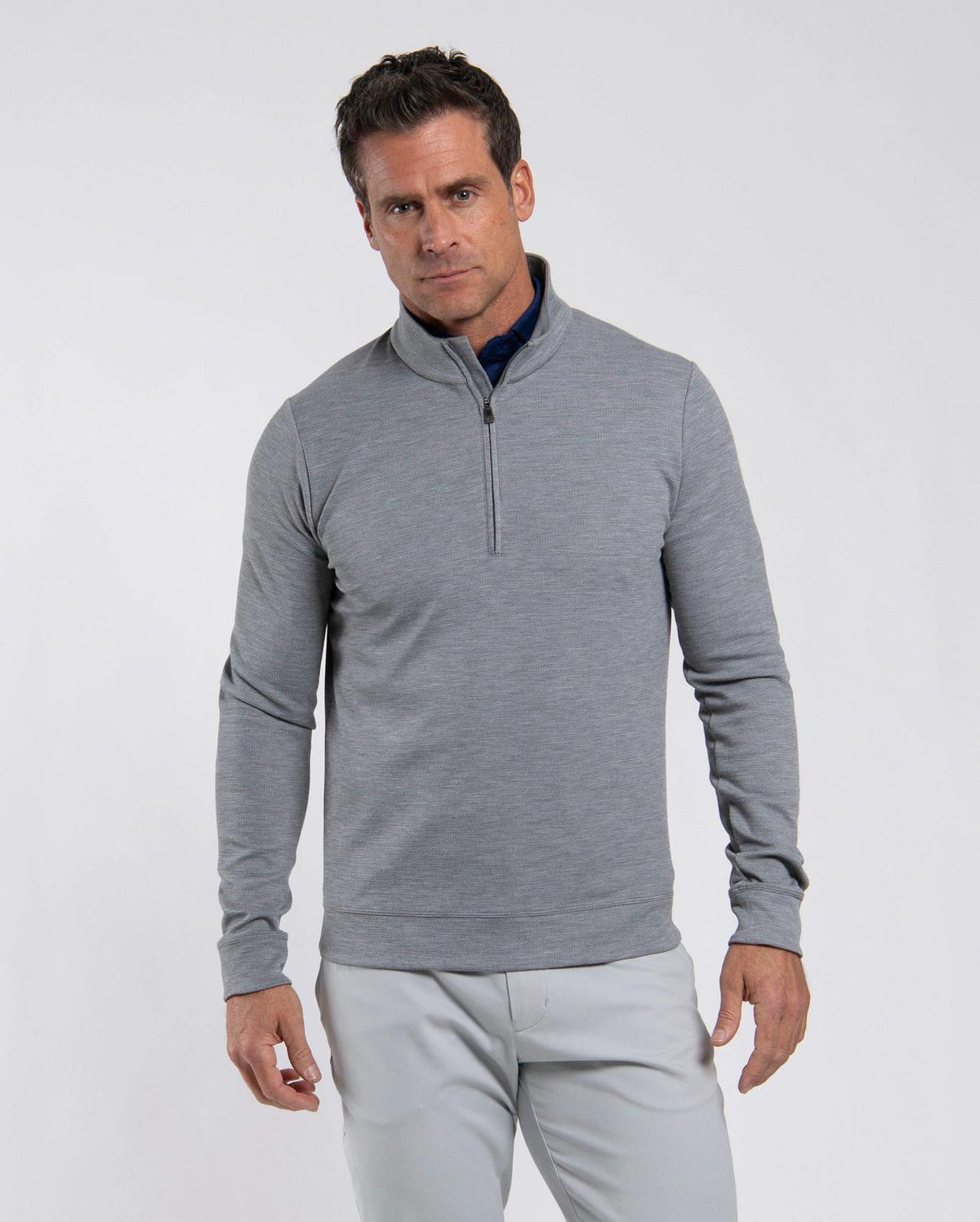 Essentials Half-Zip Pewter