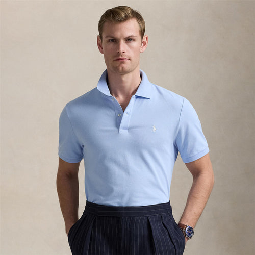 Polo Golf Tailored Fit Stretch Pique Polo Office Blue