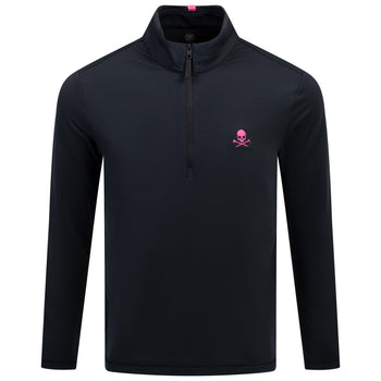 S&T TG X Highlight Brushed Back Tech Quarter Zip Mid Layer Onyx