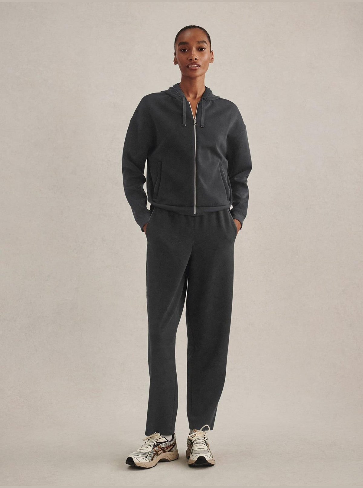 Jorgie Zip Through Hoodie Black