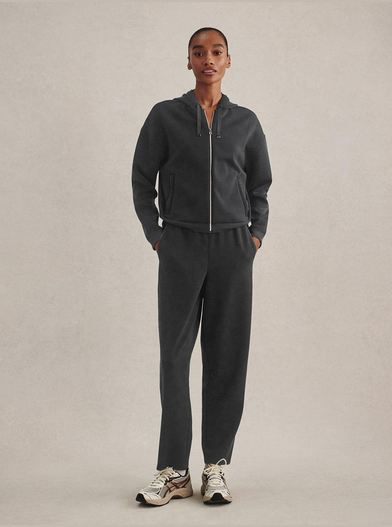 Jorgie Zip Through Hoodie Black