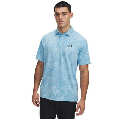 Playoff Jacquard Polo Stream/Ether Blue