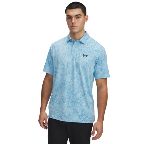 Playoff Jacquard Polo Stream/Ether Blue