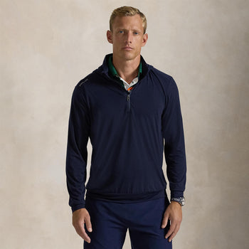 Ralph Lauren RLX Tailored Fit Tech Wool Half Zip Jacket Refined