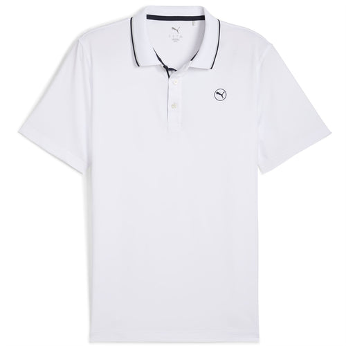 MATTR Elevated Solid Polo White Glow - SS25