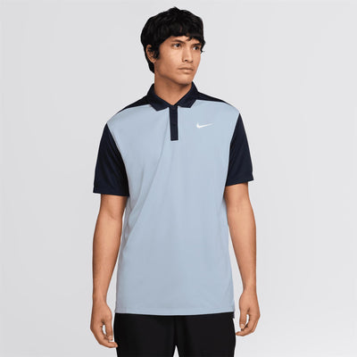 Dri-FIT Victory+ Blocked Polo Light Armory Blue/Obsidian/White