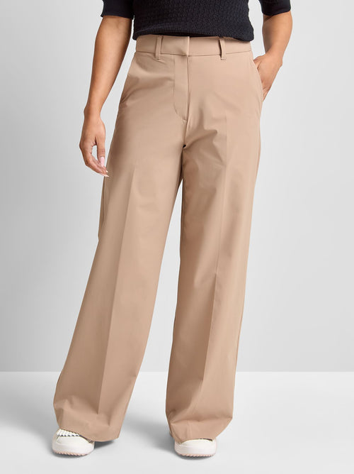 Toni Wide Leg Soft Trousers Sand