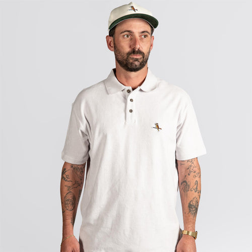 Kooka Terry Polo Stone Grey