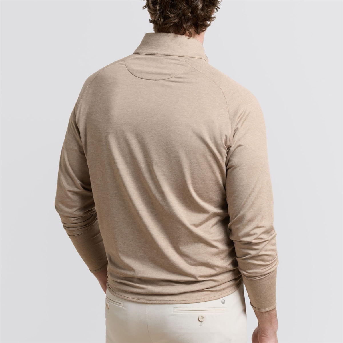 Stealth Performance Quarter-Zip Mid Layer Biscotti