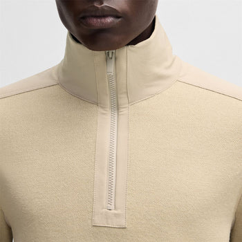 Bart Quarter Zip Sweater Light Beige