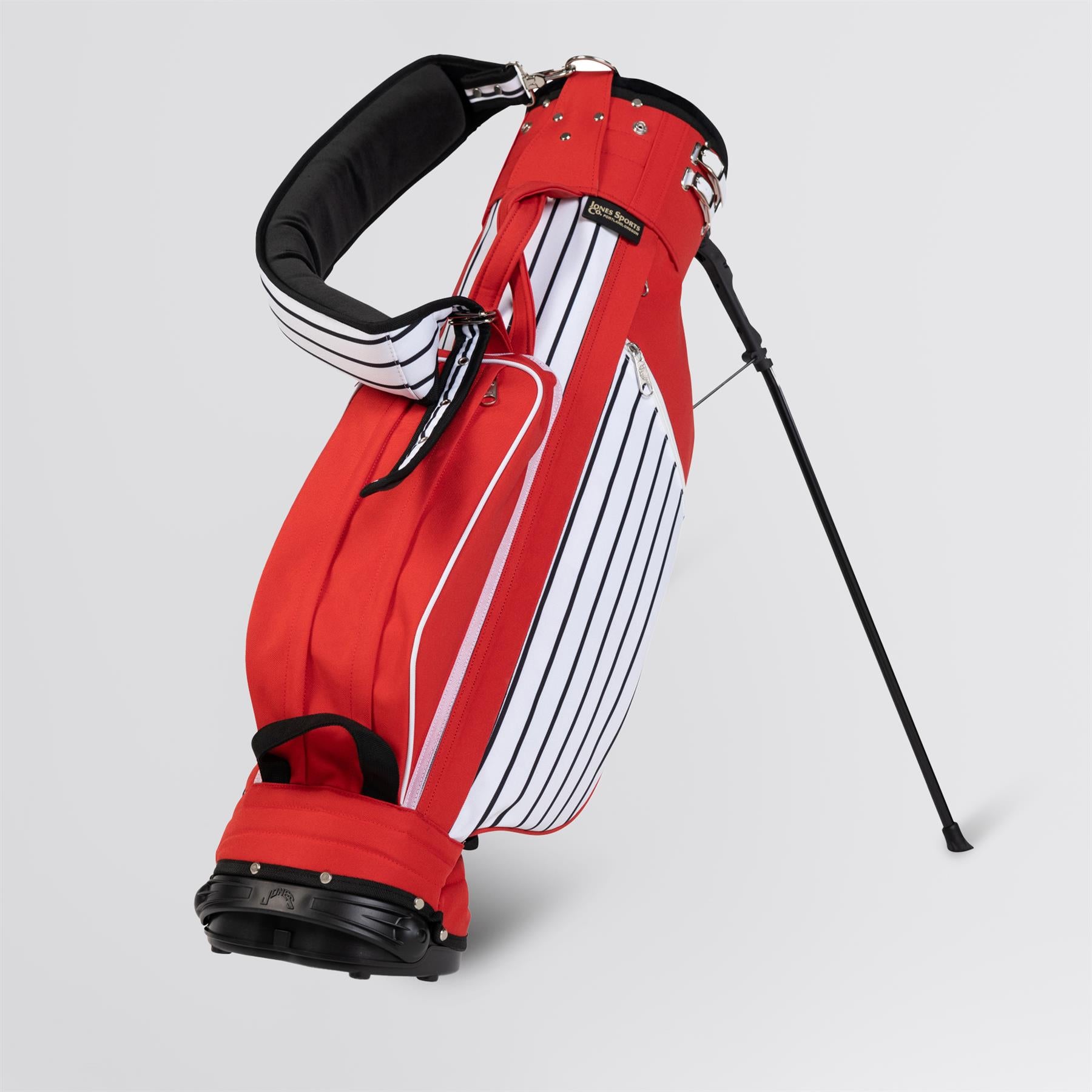 Classic Stand Bag Red Pinstripe