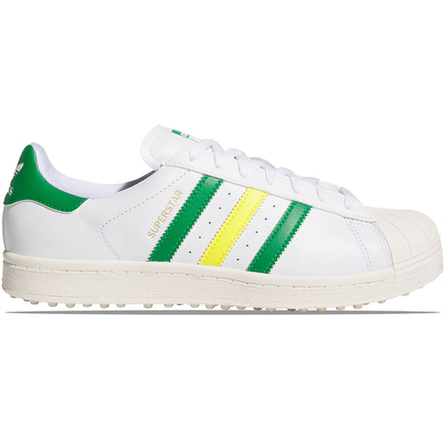 Superstar Spikeless Golf Shoes White/Green/Yellow - SS25