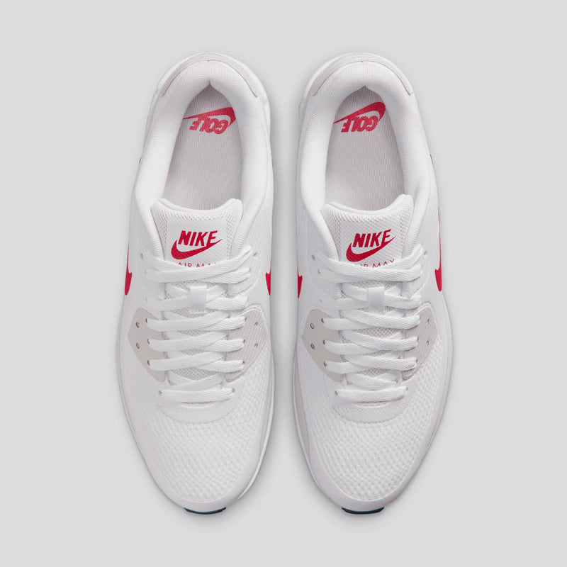 Air Max 90 Spikeless Golf Shoes White/Fire Red/Photon Dust/Midnight Navy