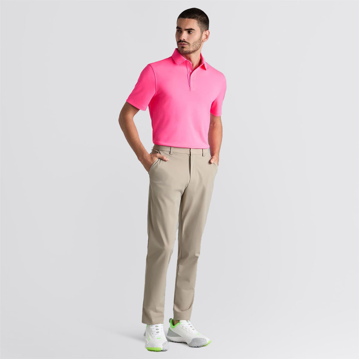 Essential Performance Pique Polo Knockout Pink