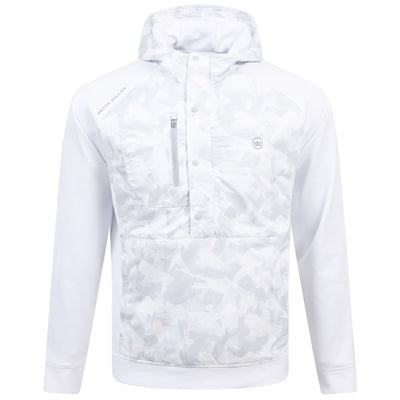Pursuit Classic Fit Half Snap Hoodie White - SS24