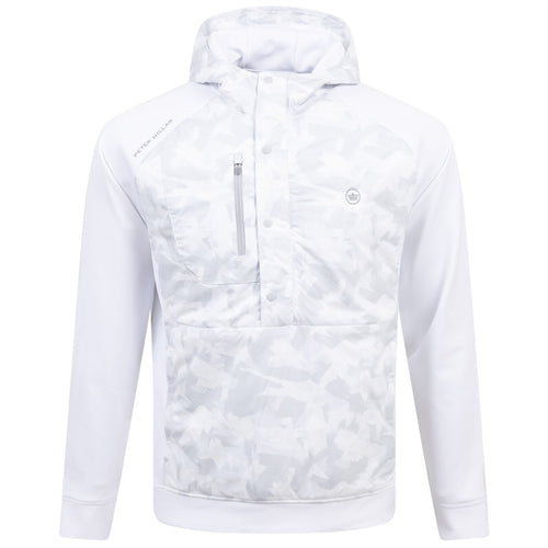 Pursuit Classic Fit Half Snap Hoodie White - SS24