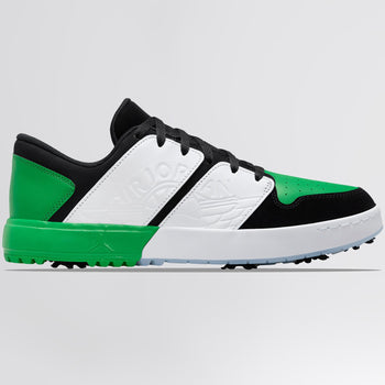 Nike Air Jordan 1 NU Retro Golf Shoes Black/Lucky Green/White/Blue