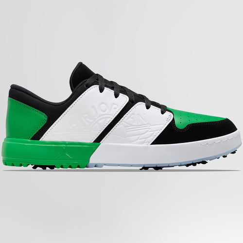 Air Jordan 1 NU Retro Golf Shoes Black/Lucky Green/White/Blue Tint