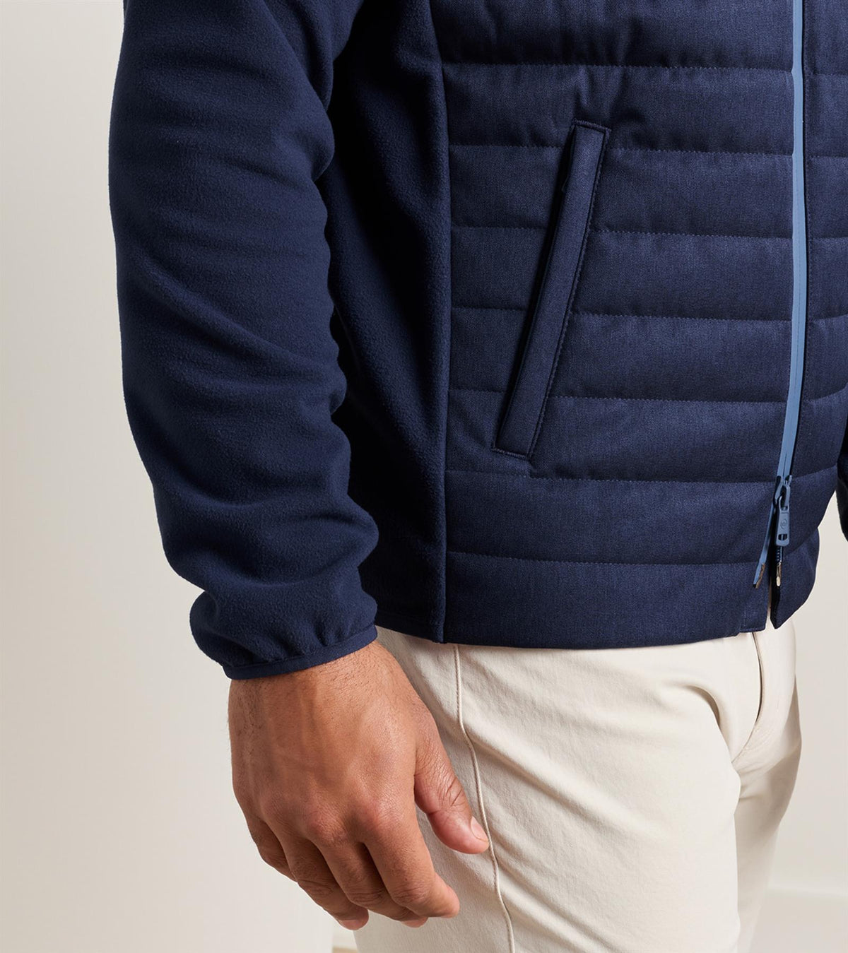 Parks Hybrid Hooded Jacket Navy
