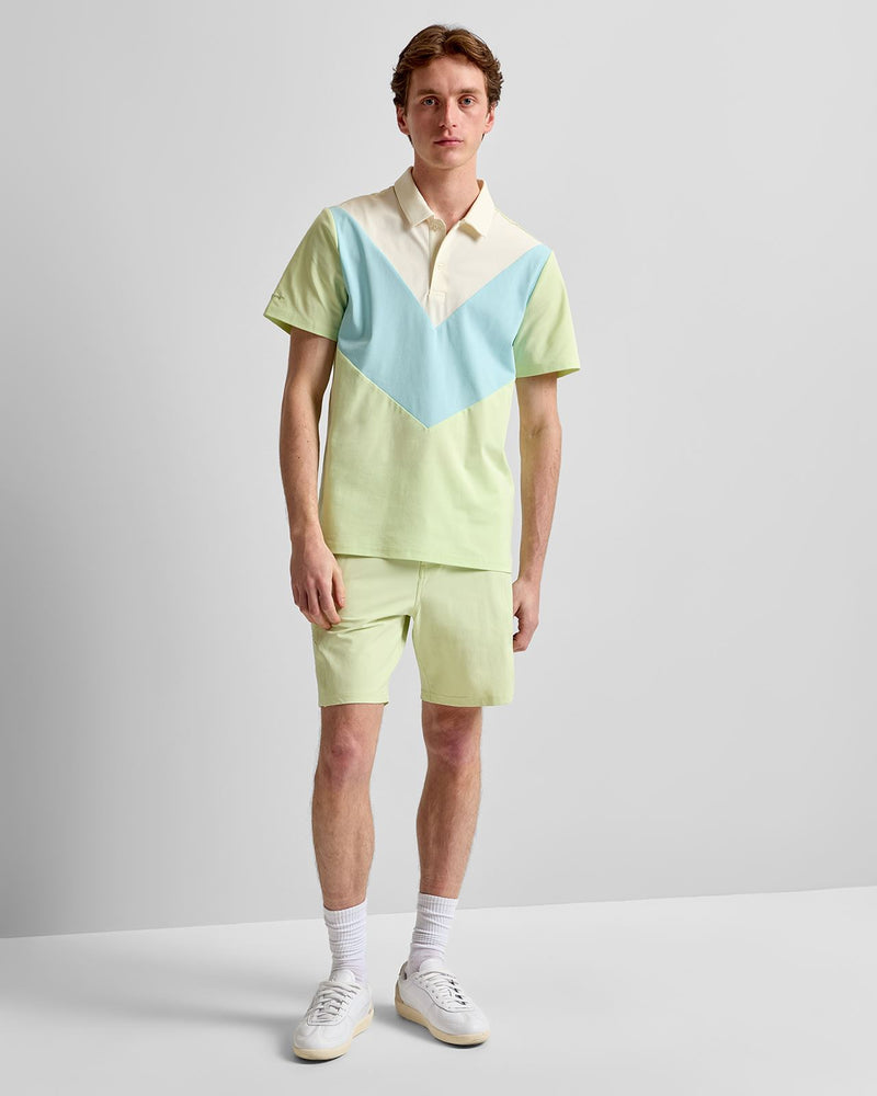 Colour Block Polo Mint