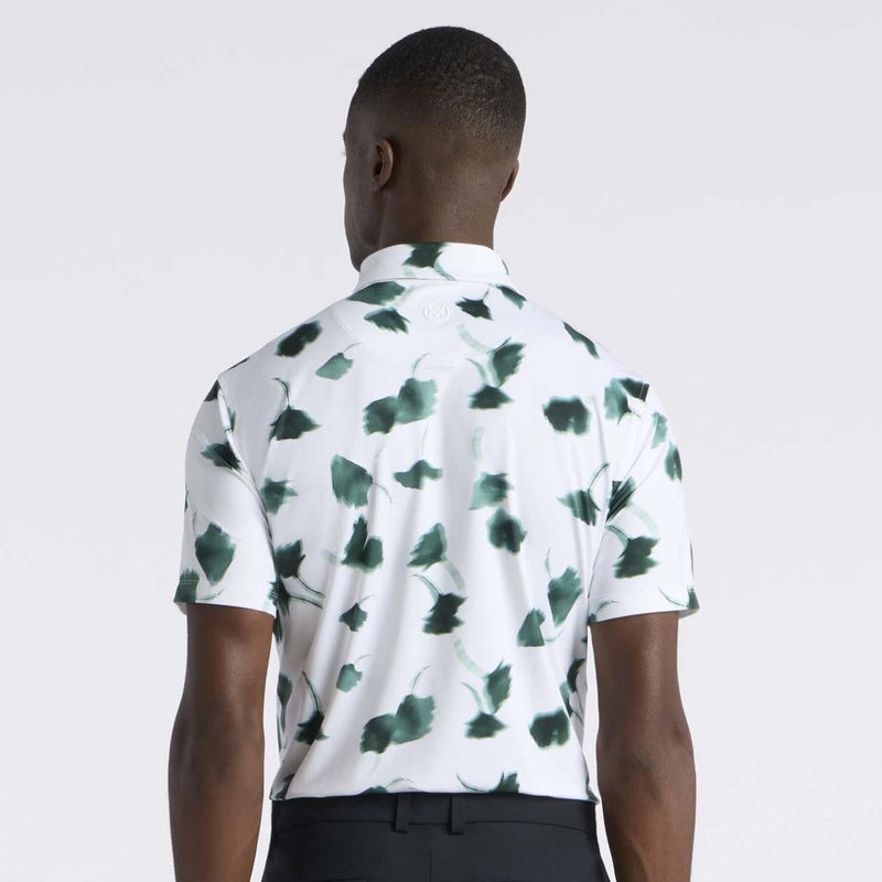 Ghost Floral Tech Jersey Polo Pine/Snow