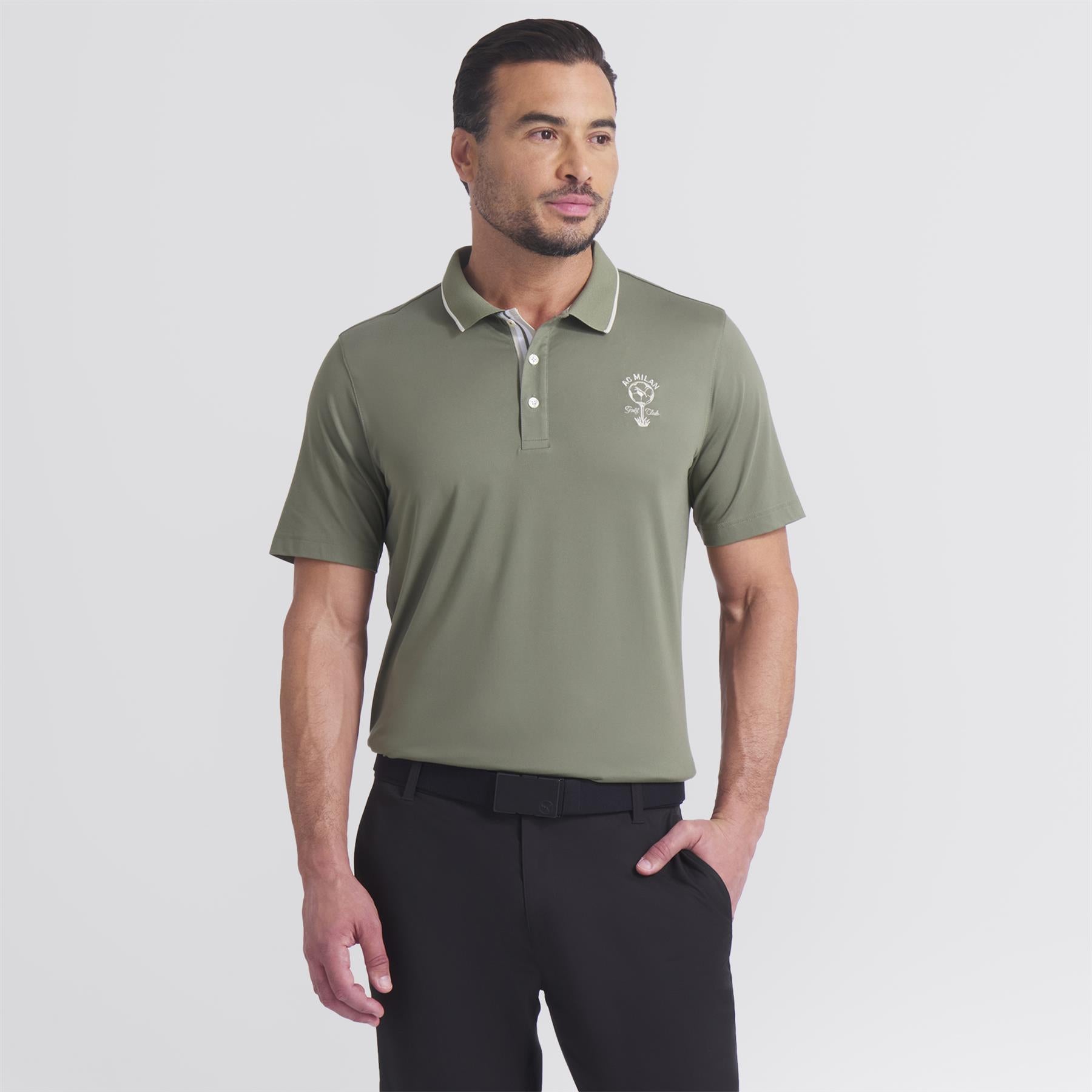 x ACM Golf Club Polo Dark Sage