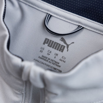 Pure Colourblock Quarter Zip Mid Layer Grey/Navy