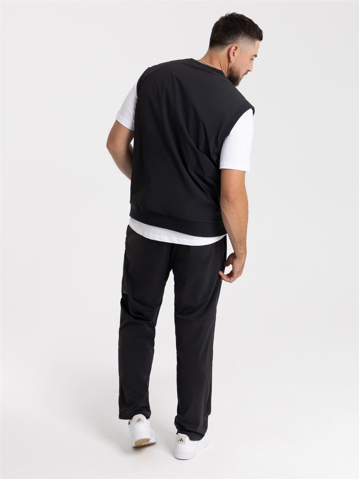 Beyond Twistweave Loose Gilet Black