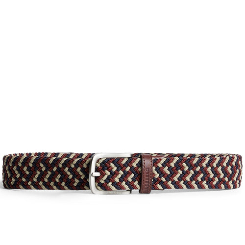 Bubba Braided Elastic Belt Cabernet - AW24