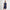 Abby Sleeveless Dress Navy/White