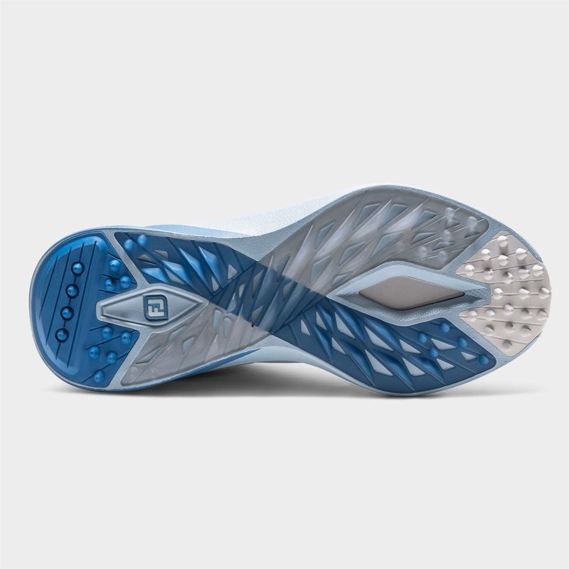 Pro Spikeless Wide Golf Shoes White/Blue
