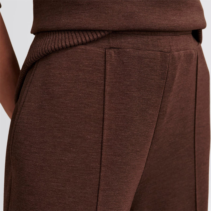 The Wide Leg 30 Inch Jogger Pant Coffee Bean Marl