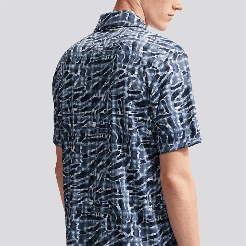 Dri-FIT Par 5 Tartan Camo Polo Diffused Blue