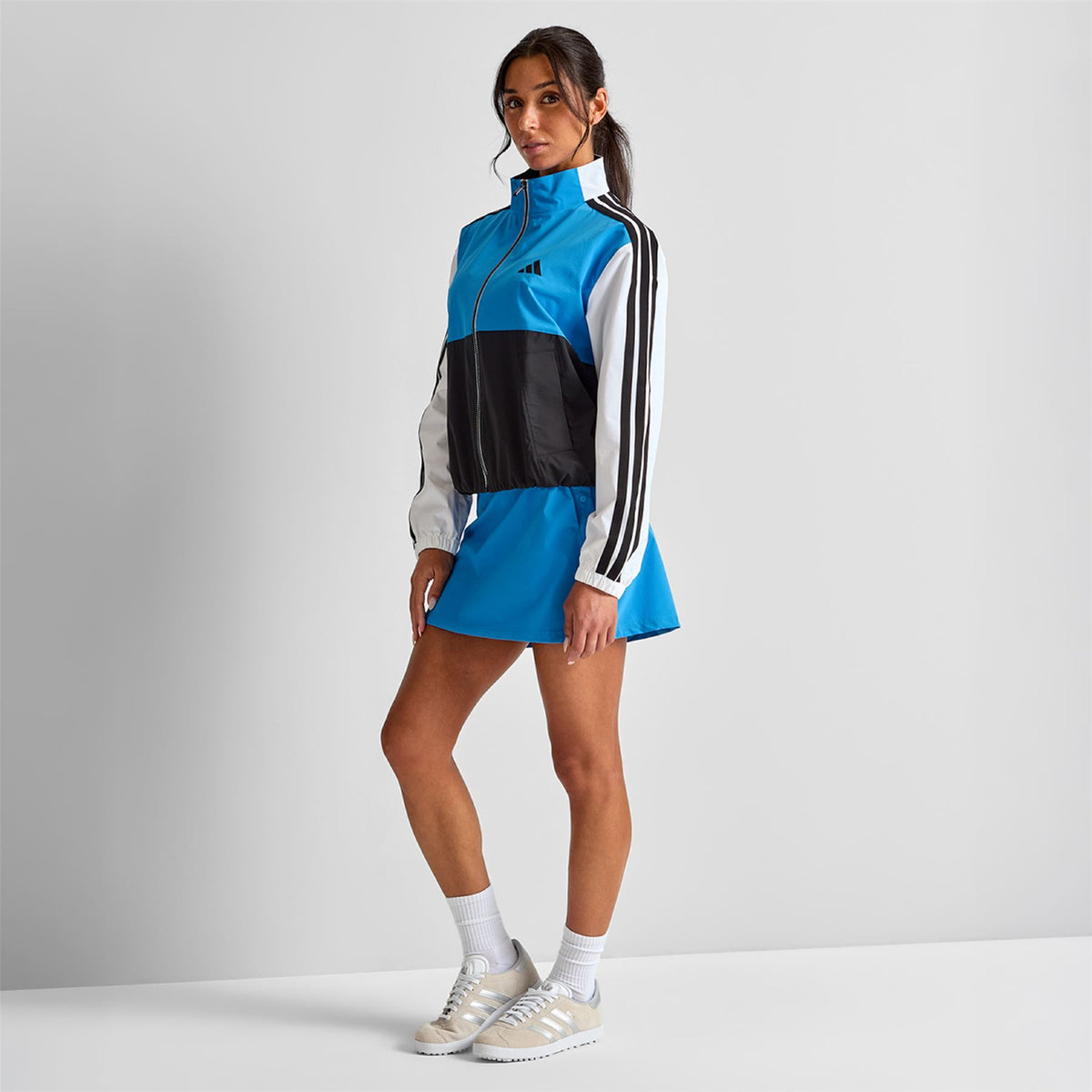 Beyond The Course Colour Block Twistweave Full Zip Jacket Lucid Ray Blue