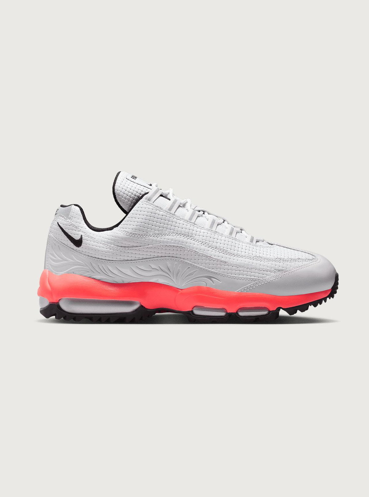 Air Max '95 NRG P26 Spikeless Golf Shoes Off White/Black Hot Lava/Metallic Silver