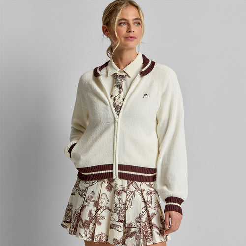 Knit Raglan Jacket Cream