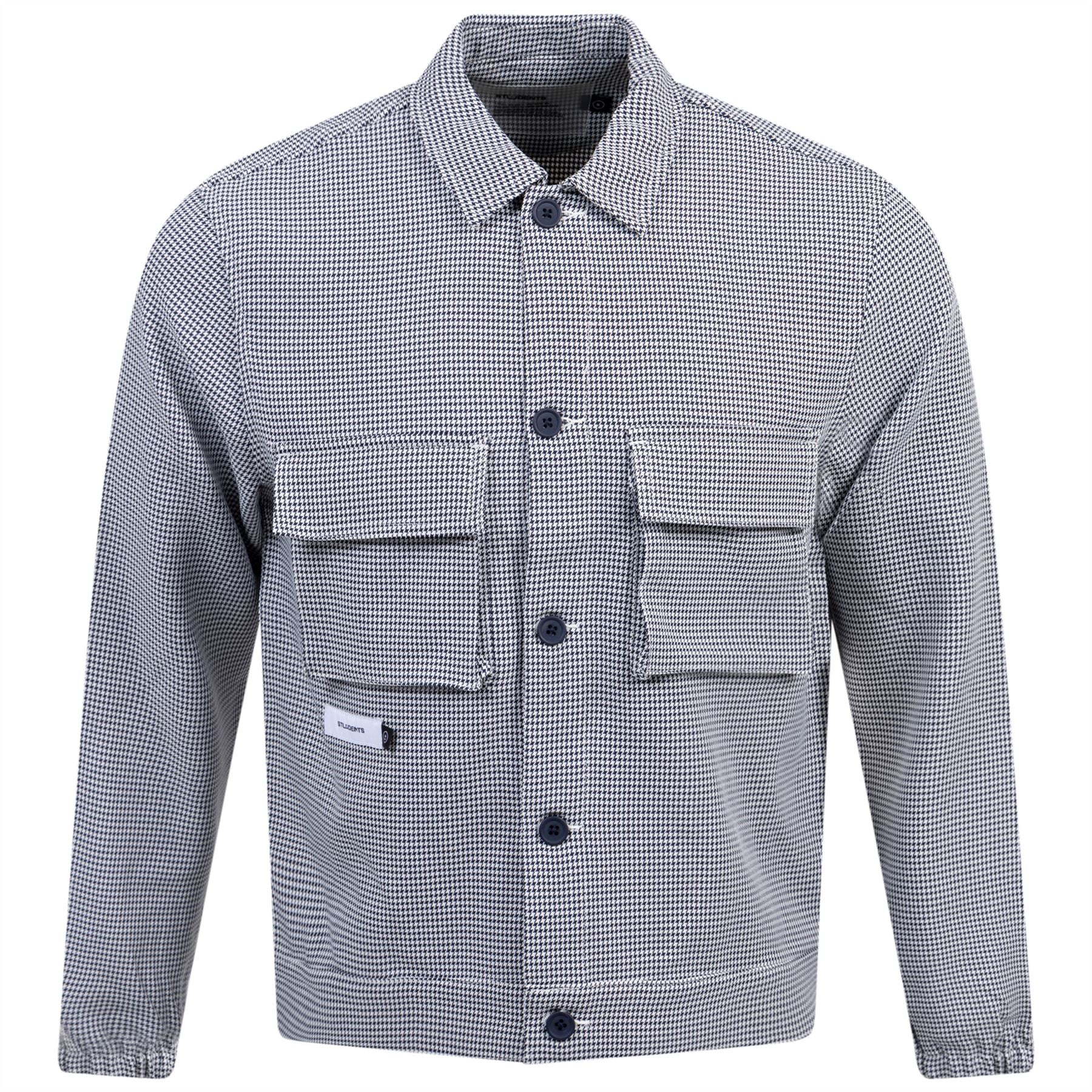 Monty Houndstooth Jacket Navy