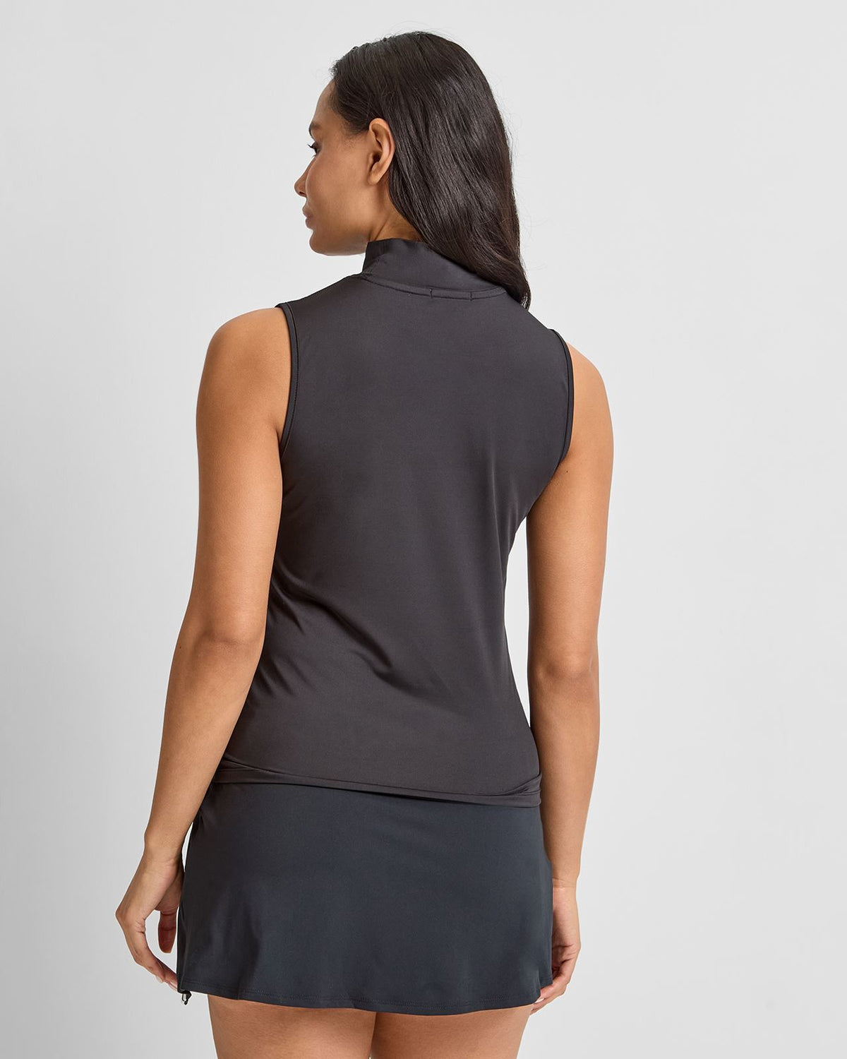 Evergreen Match Point SL Mockneck Polo Black