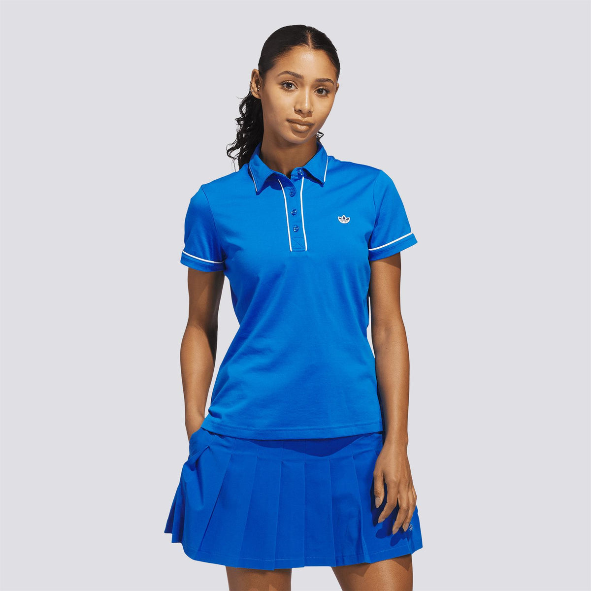 Originals Solid Polo Bluebird