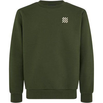 Organic Cotton Course Pullover Sweatshirt Green - SS24