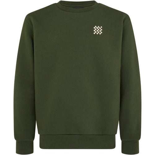 Organic Cotton Course Pullover Sweatshirt Green - 2024