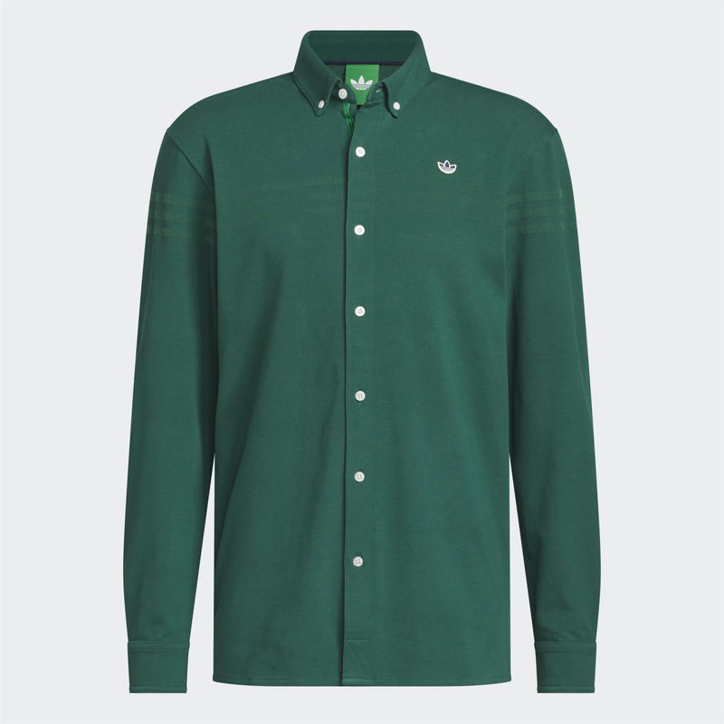Originals Twistknit Button Up Collegiate Green