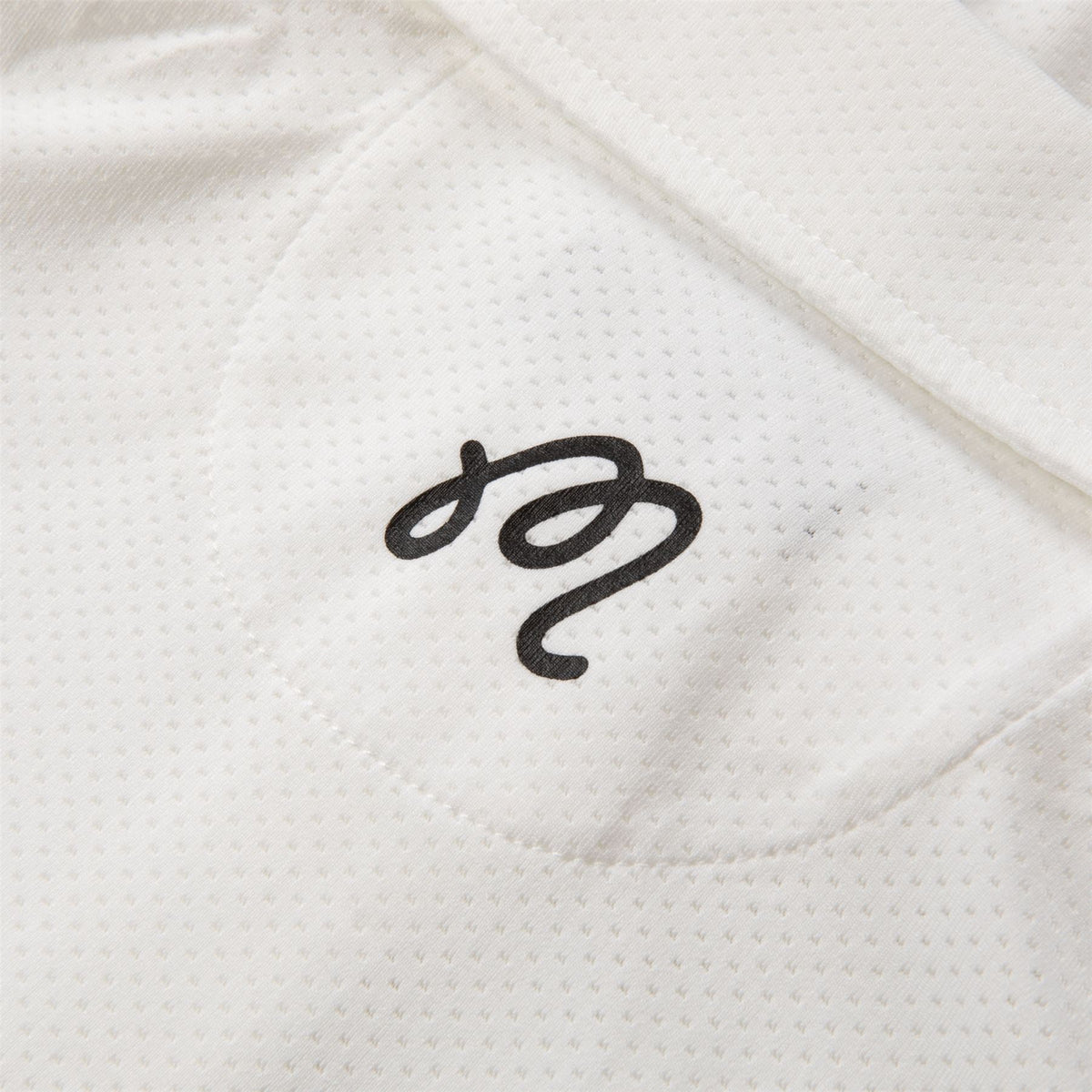 Evergreen Raglan Sleeve Mesh Polo White